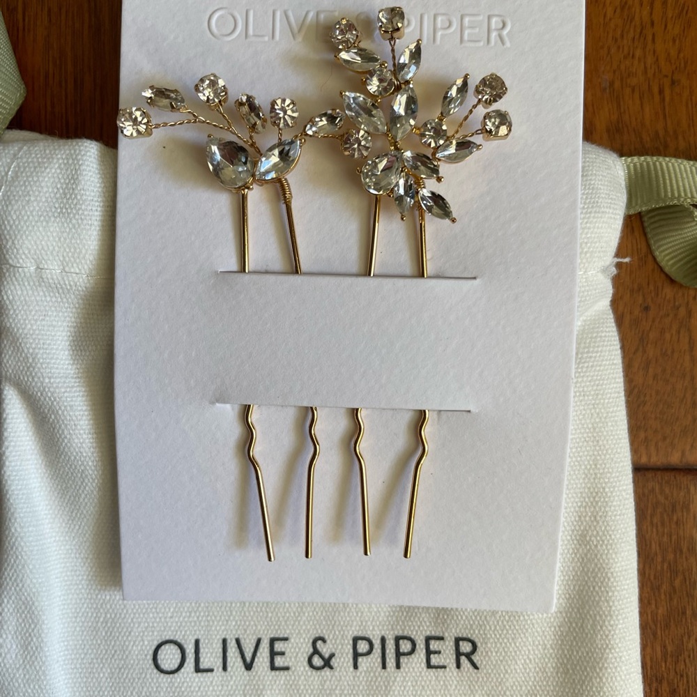 Olive & Piper Hudson Hair Pins in gold